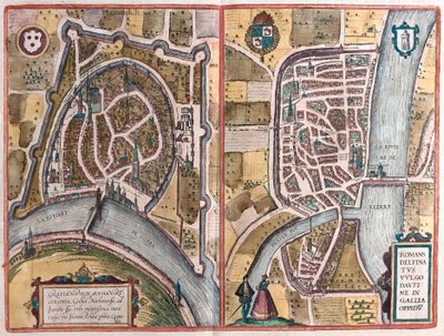 Grenoble y Romans sur Isère, Francia de Franz Hogenberg
