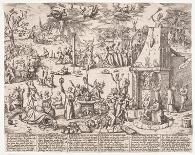 Sabbath de brujas de Franz Hogenberg