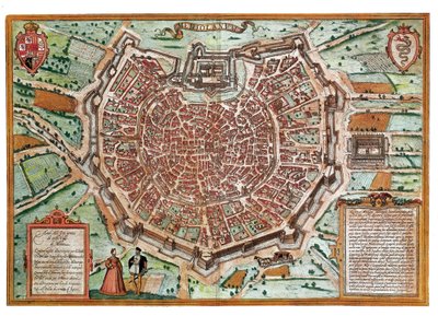 Mapa de Milán de Franz Hogenberg