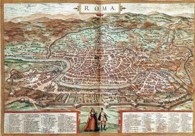Mapa de Roma de Franz Hogenberg