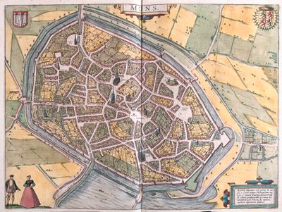 Mons, Bélgica de Franz Hogenberg