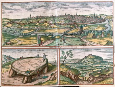 Montpellier, Tours y Poitiers, Francia de Franz Hogenberg