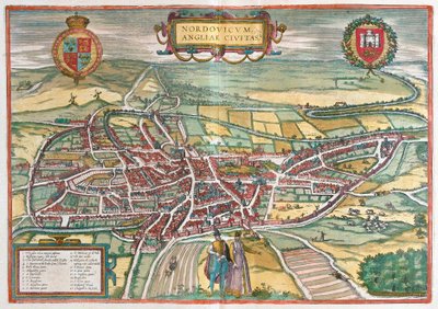 Norwich - Gran Bretaña (Grabado) de Franz Hogenberg