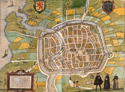 Plano de Haarlem, Países Bajos de Franz Hogenberg
