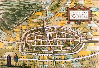 Plano de Kalkar (Calcaria), Alemania de Franz Hogenberg