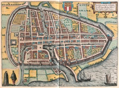 Róterdam, Países Bajos (grabado) de Franz Hogenberg