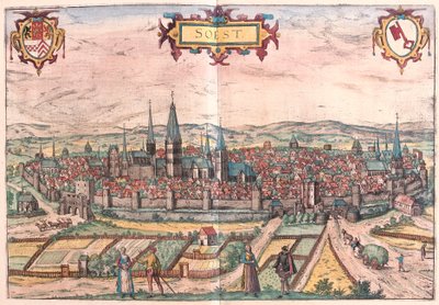 Soest, Alemania (grabado) de Franz Hogenberg