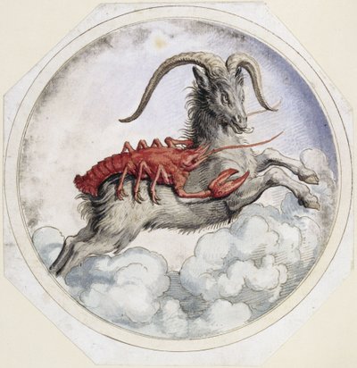 Signos del zodiaco Cáncer y Aries de Franz Hogenberg