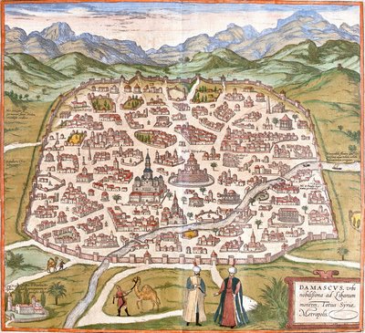 Vista de Damasco, Siria de Franz Hogenberg