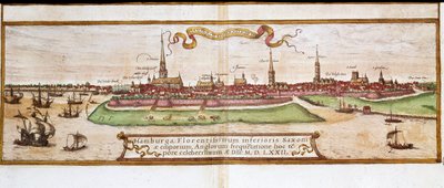 Vista de Hamburgo de Franz Hogenberg