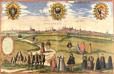 Vista de Núremberg (Núremberg), Alemania de Franz Hogenberg