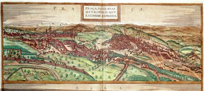 Vista de Praga (grabado) de Franz Hogenberg