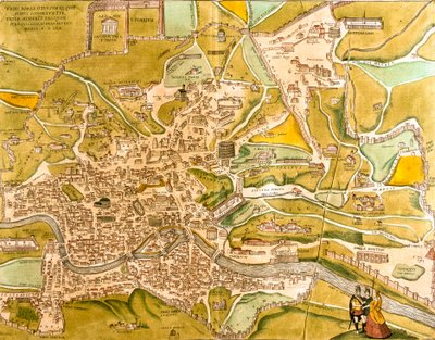 Vista de Roma (Romae), Italia de Franz Hogenberg