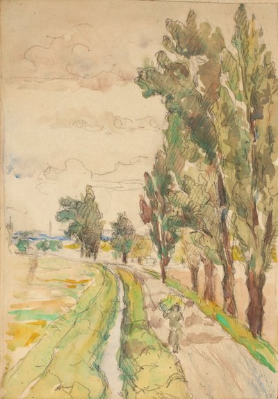 camino rural con árboles de Franz Jaschke