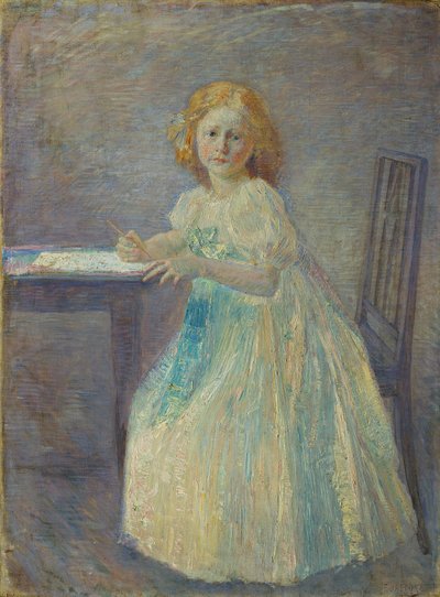 chica con vestido blanco de Franz Jaschke