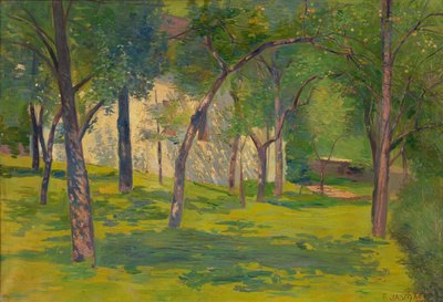 árboles frutales en el jardín de Franz Jaschke