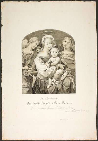 Virgen con el Niño Jesús de Franz Johann Heinrich Nadorp