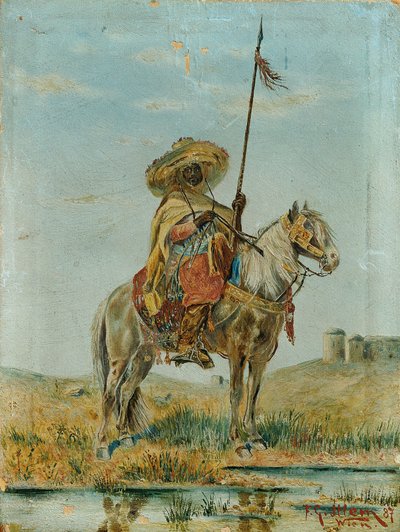 mexicanos a caballo de Franz Josef Georg Illem