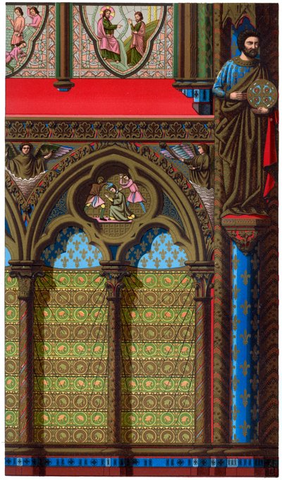 Decoración de la Sainte Chapelle, París, siglo XIII de Franz Kellerhoven