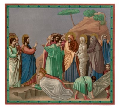 Escenas de la vida de Cristo: Resurrección de Lázaro, 1304-1305 de Franz Kellerhoven