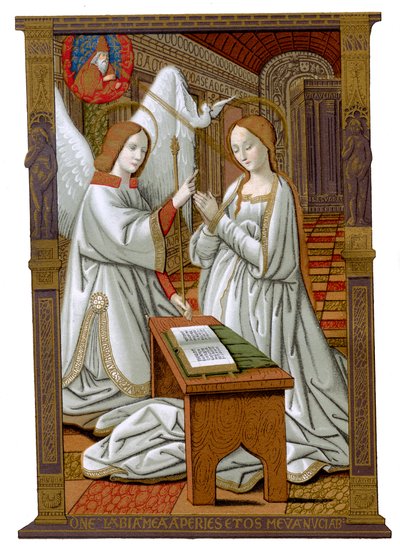 La Anunciación, c1503, 1870 de Franz Kellerhoven
