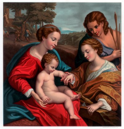 El matrimonio místico de Santa Catalina de Franz Kellerhoven