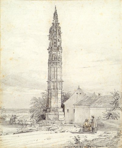 La "Luz Eterna", la columna de la peste, en Klosterneuburg de Franz Kletzinsky