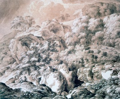 Paisaje forestal, 1799 de Franz Kobell