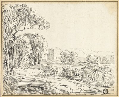 Paisaje, Casa en el parque de Franz Kobell