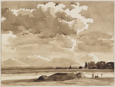 Paisaje cerca de Kochel de Franz Kobell