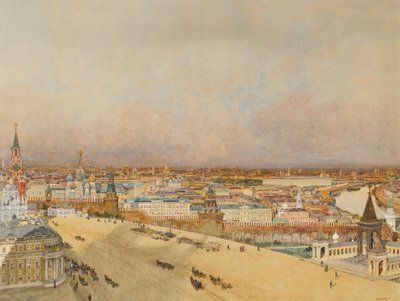 Vista de Moscú, 1898 de Franz Kopallik