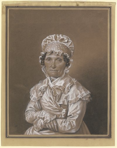 Una dama con cofia de encaje de Franz Krüger
