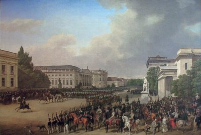 Alemán: Desfile en Opernplatz en Berlín Desfile en Opernplatz de Franz Krüger