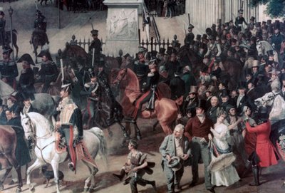 Desfile en la Plaza de la Ópera, Berlín (detalle), c1817-1857 de Franz Krüger