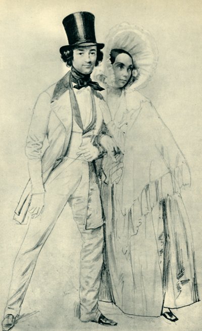 Paul y Amalie Taglioni de Franz Krüger