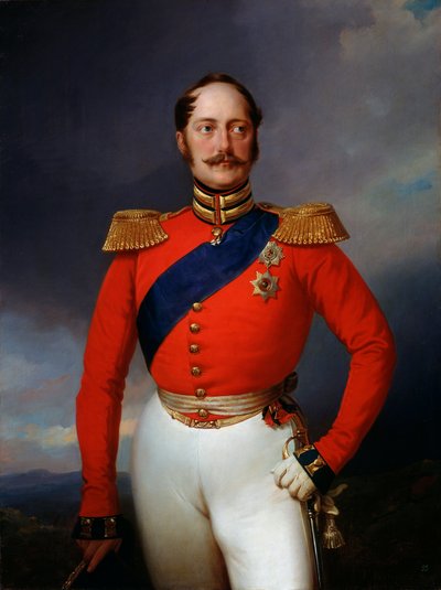 Retrato del Emperador Nicolás I, 1796-1855, 1847 de Franz Krüger