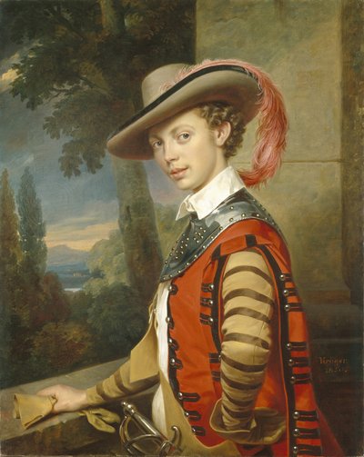 Retrato del príncipe Nikolai Saltykov en traje de gala, 1850 de Franz Krüger