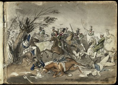 Escena de batalla de Franz Krüger