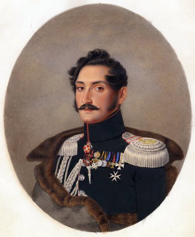 Retrato del príncipe Alexey Fyodorovich Orlov de Franz Krüger