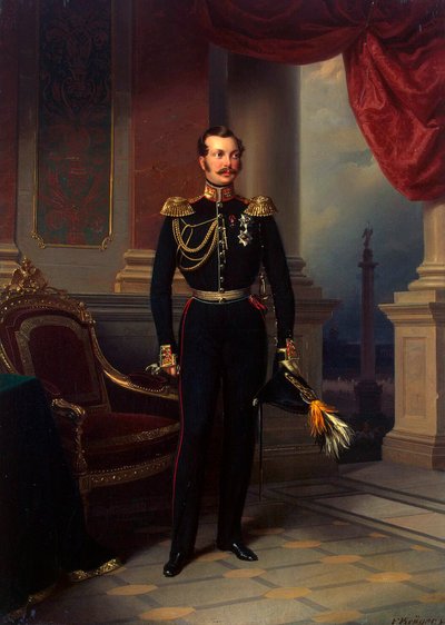 Retrato del príncipe heredero Alexander Nikolayevich de Franz Kruguer