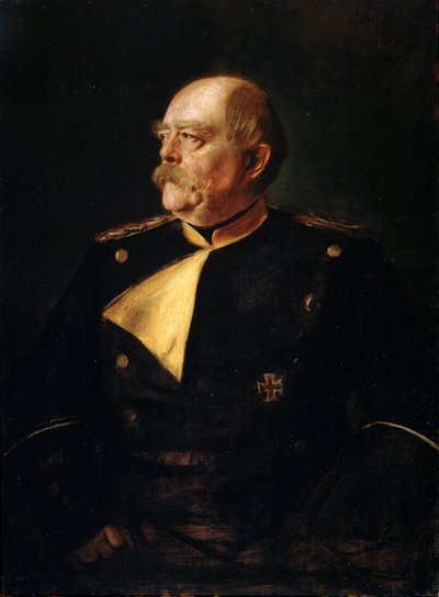 Retrato del canciller Otto von Bismarck en uniforme, 1815-1898, siglo XIX de Franz von Lenbach