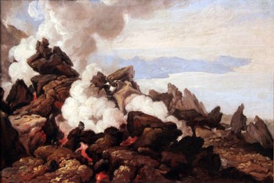 El cráter del Vesubio de Franz Ludwig Catel
