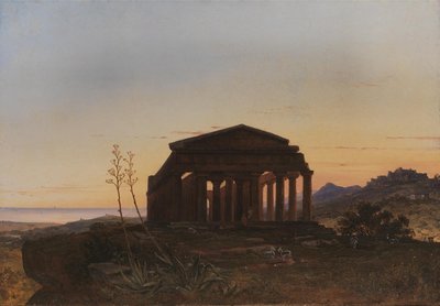 El Templo de Concordia por Girgenti de Franz Ludwig Catel