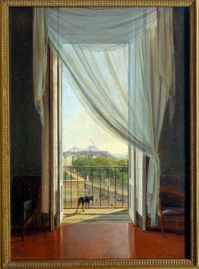 Une fenetre en Nápoles de Franz Ludwig Catel