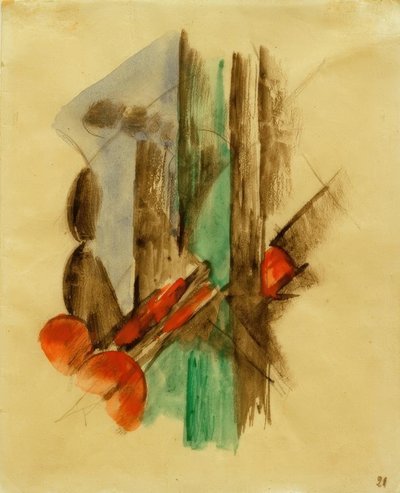 Composición abstracta de Franz Marc