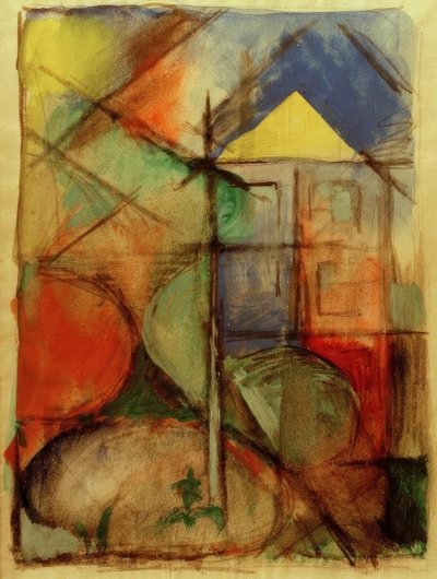 Composición abstracta de Franz Marc