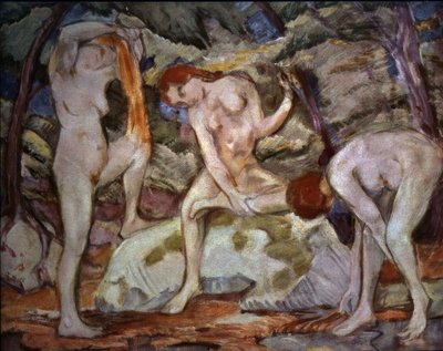 Bañistas (1910) de Franz Marc
