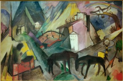 La pobre tierra del Tirol de Franz Marc
