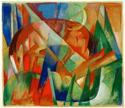Animal fabuloso II (Caballo) de Franz Marc