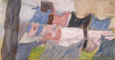 Ropa ondeando en el viento de Franz Marc